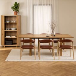 Colima Dining Table in Oak 210x75cm - thumbnail 1
