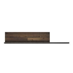 Brooklyn Wall Shelf Walnut and Dark Grey - thumbnail 2