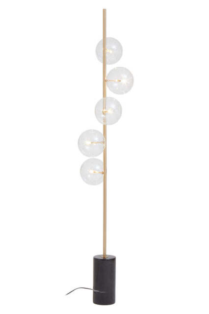 Valemont Floor Lamp – Five Bulb, Black Marble Base - image 1