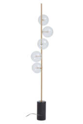 Valemont Floor Lamp – Five Bulb, Black Marble Base - thumbnail 6