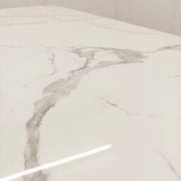 Valeo Gold 1.8 Dining Table with Polar White Sintered Stone Top - thumbnail 3