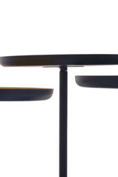 Clarendon Gold & Black Tray Table Set (3) - thumbnail 3