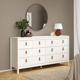 White Shabby Chic Multi-Coloured 13 Drawer Chest  Thais Collection - thumbnail 5