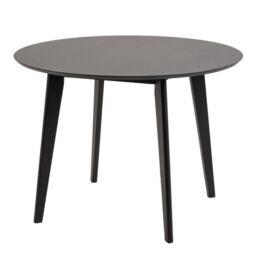 Roxby Round Dining Table in Black 105x76cm includes 4 Roxby Dining Chairs in Black - thumbnail 2