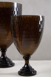 Bexley Honeycomb Glass Candle Holder – Medium - thumbnail 5