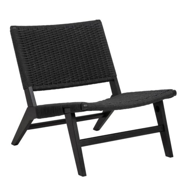 Lounge Chair in Black Carson Collection - image 1