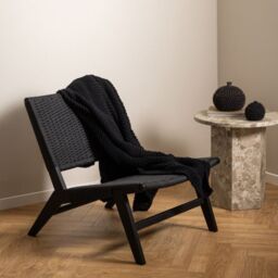 Lounge Chair in Black  Carson Collection - thumbnail 2