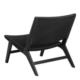 Lounge Chair in Black  Carson Collection - thumbnail 3