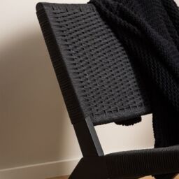 Lounge Chair in Black  Carson Collection - thumbnail 4