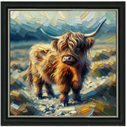 AN1570-Y WATER COLOURE EFFECT BABY COW - thumbnail 6