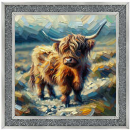 AN1570-Y WATER COLOURE EFFECT BABY COW - thumbnail 3