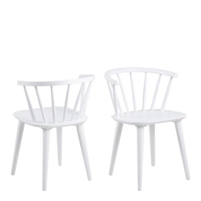 Ida Dining Chair in White Set of 2 - image 1