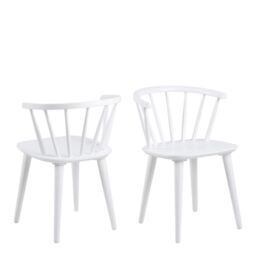 Ida Dining Chair in White Set of 2 - thumbnail 1