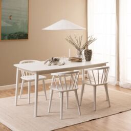 Ida Dining Chair in White Set of 2 - thumbnail 3
