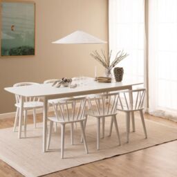 Ida Dining Chair in White Set of 2 - thumbnail 4