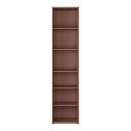 Alice Springs Tall Narrow Bookcase with 5 Shelves in Terracotta - thumbnail 2