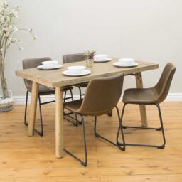 Nevoria Dining Chair Chestnut SET OF 2 - thumbnail 2