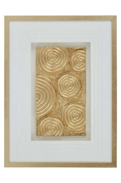 Cove Disc Design Wall Art – Gold Finish - image 1