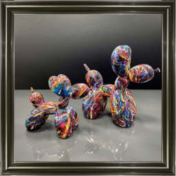 MD421 GRAFFITI  BALLOON DOGS - 40x40 / Black Lyon / PLAIN - thumbnail 6