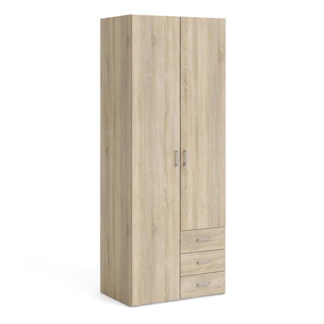Space Wardrobe - 2 Doors 3 Drawers in Oak 2000 - image 1