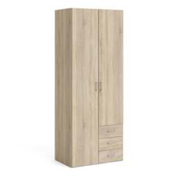 Space Wardrobe - 2 Doors 3 Drawers in Oak 2000 - thumbnail 1