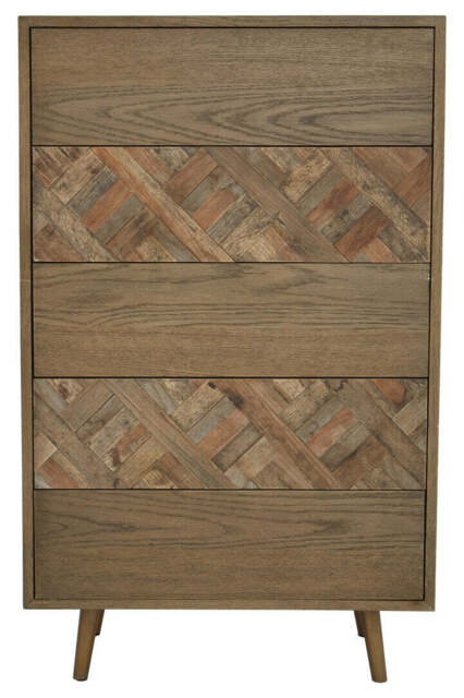Sage Wooden Chest – 5 Drawer - image 1