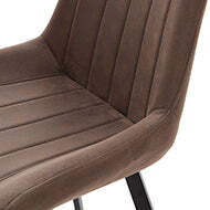 Malmo Modern Coffee Dining Chair in Oak Finish - thumbnail 3