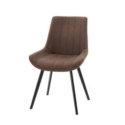 Malmo Modern Coffee Dining Chair in Oak Finish - thumbnail 2