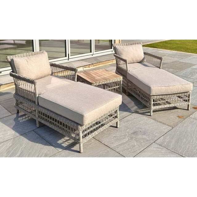 Provence Collection Outdoor Sun Lounger Set - image 1