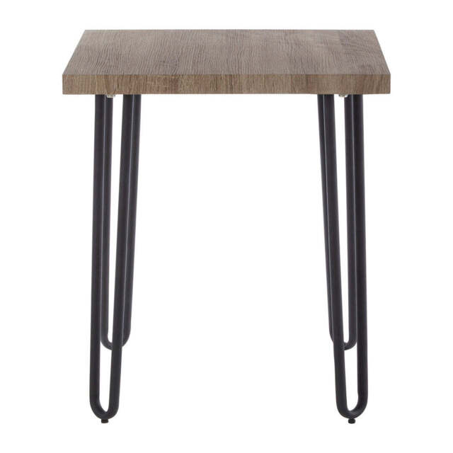 Rowan Hairpin Leg Side Table – Wooden Top - image 1