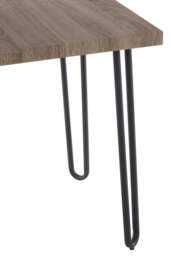 Rowan Hairpin Leg Side Table – Wooden Top - thumbnail 2