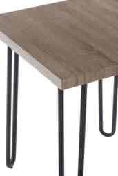 Rowan Hairpin Leg Side Table – Wooden Top - thumbnail 3