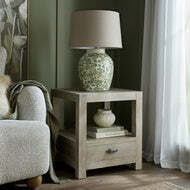 Haldon Collection 1 Drawer Side Table With Shelf - image 1