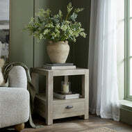 Haldon Collection 1 Drawer Side Table With Shelf - thumbnail 2
