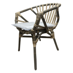 Grevelle Dining Chair with Cushion - Kubu Grey