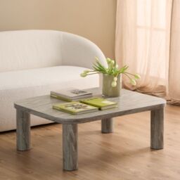 Solano Rectangular Coffee Table in grey 100x75cm - thumbnail 1