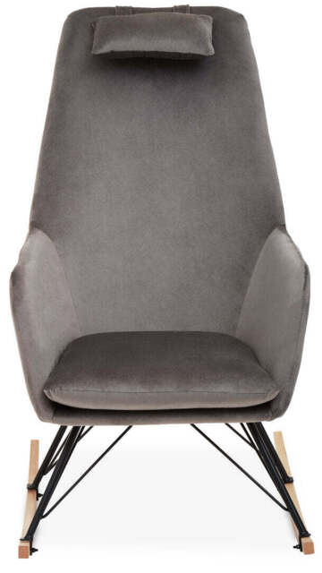 Fresco Rocking Chair – Grey Velvet - image 1