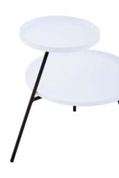 Wilmslow Two-Shelf Grey & Black Side Table – Contemporary Storage Side Table - thumbnail 5