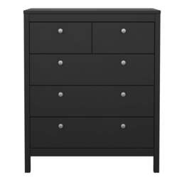 Madrid Chest 3+2 Drawers in Matt Black - thumbnail 2