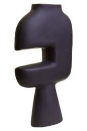 Vase Black Abstract Large Virelia - thumbnail 2