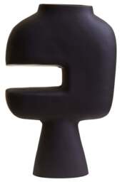 Vase Black Abstract Large Virelia - thumbnail 1