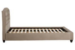 Rutherford Brushed Velvet Bed – Mink (Double) - thumbnail 6