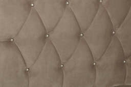 Rutherford Brushed Velvet Bed – Mink (Double) - thumbnail 2