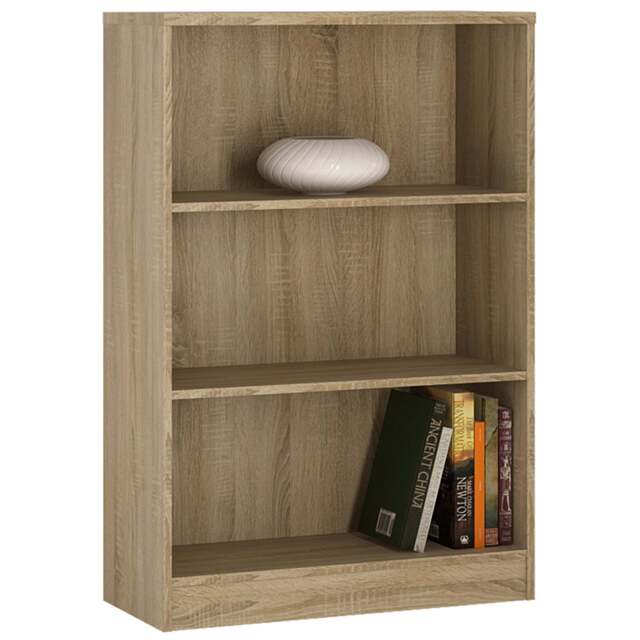 4 You Medium Wide Bookcase in Sonama Oak - image 1
