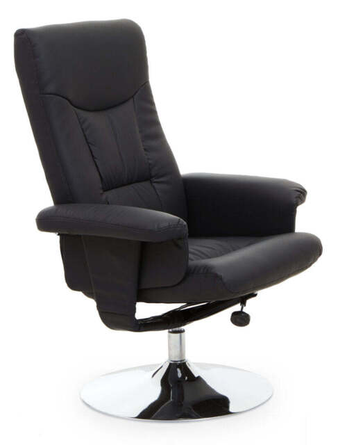 Verse Recliner – Black Leather Effect - image 1