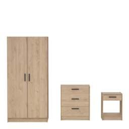 Escape Wardrobe, Chest and Nightstand in Jackson Hickory - thumbnail 2