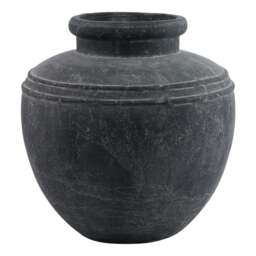 Garden Elegance: Amalfi Large Grey Water Pot