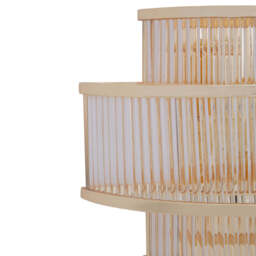 Fable Wall Light – 3 Tier Glass with Warm Metallic Iron Frame - thumbnail 3