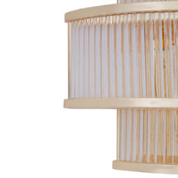 Fable Wall Light – 3 Tier Glass with Warm Metallic Iron Frame - thumbnail 2