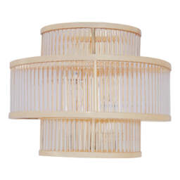 Fable Wall Light – 3 Tier Glass with Warm Metallic Iron Frame - thumbnail 6